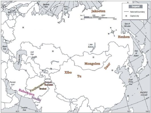 Map Human Family Tree Indus SIberia Asia